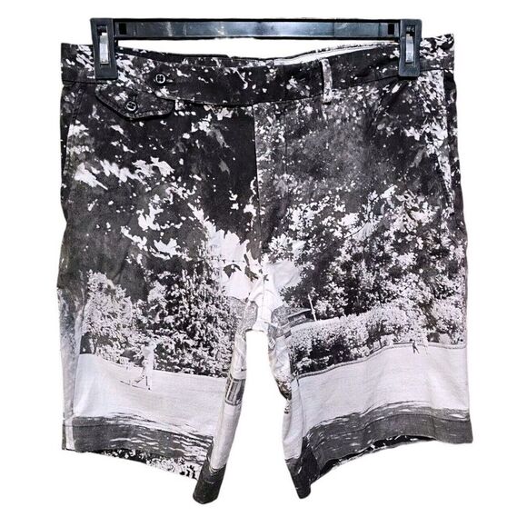 POLO RALPH LAUREN GOLF Mens 33 Link Fit Scenic Print Shorts Bermuda Clubhouse EC - Picture 1 of 6